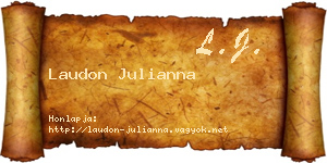 Laudon Julianna névjegykártya